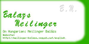 balazs meilinger business card